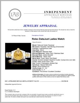 Rolex Two-Tone DateJust Ladies Wristwatch