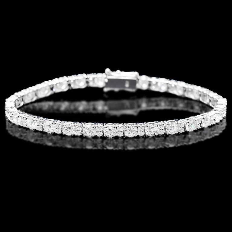 18k White Gold 9.00ct Diamond Bracelet