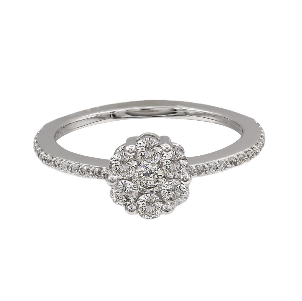 14k White Gold 0.56ct Diamond Ring