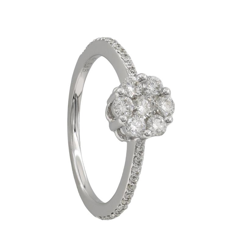 14k White Gold 0.56ct Diamond Ring