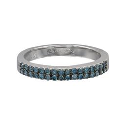 14k White Gold 0.35ctw Blue Diamond Ring