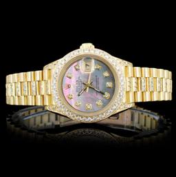 Rolex 18K 3.00ct Diamond Presidential Ladies Watch