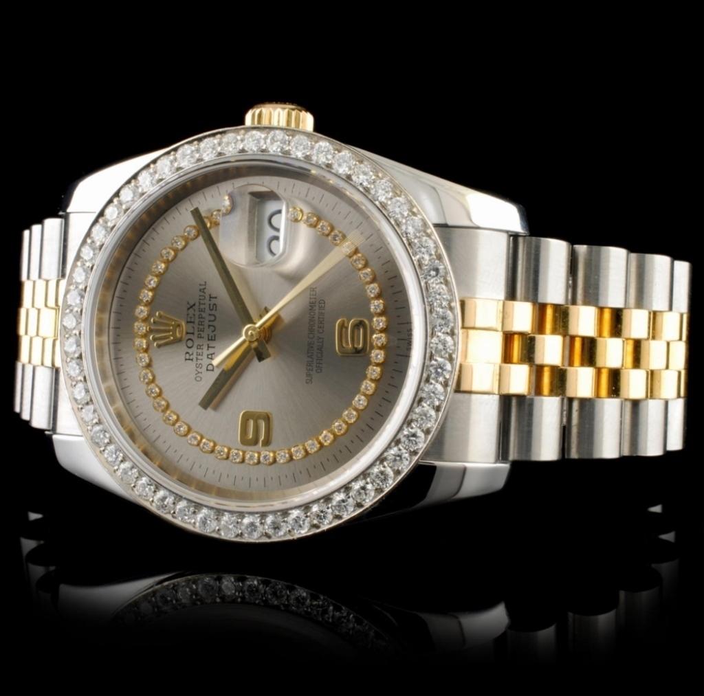 Rolex DateJust 116233 18K YG/SS Diamond 36MM Watch