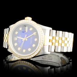 Rolex DateJust YG/SS Diamond 36mm Wristwatc