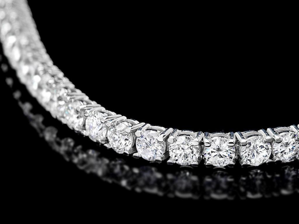 ^18k White Gold 7.00ct Diamond Bracelet