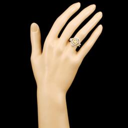 18K Gold 1.11ctw Fancy Color Diamond Ring