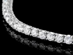 ^18k White Gold 8.00ct Diamond Bracelet