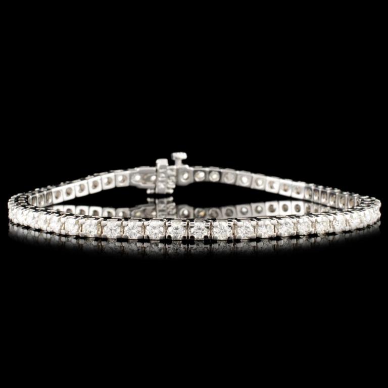 14K Gold 4.28ctw Diamond Bracelet