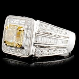18K Gold 2.85ctw Fancy Diamond Ring