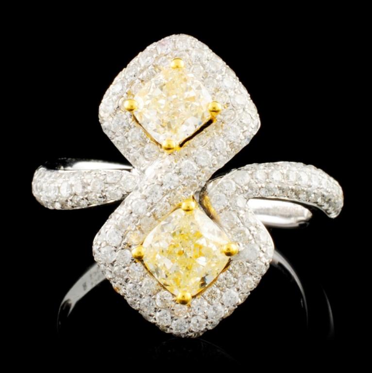 18K Gold 2.05ctw Fancy Diamond Ring