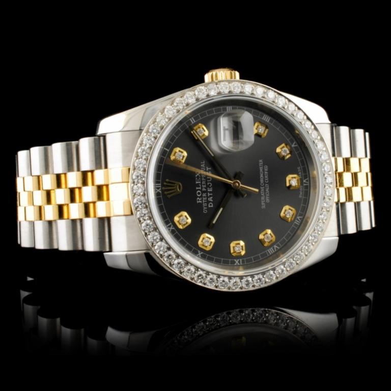 Rolex DateJust 116233 18K YG/SS Diamond 36MM Watch