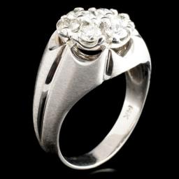 14K White  Gold 1.30ctw Diamond Ring