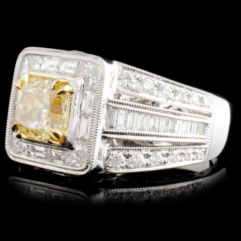 18K Gold 2.85ctw Fancy Diamond Ring