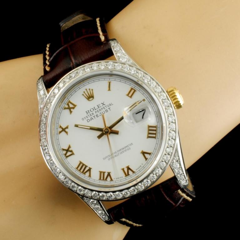 Rolex DateJust 1.50ctw Diamond 36MM Wristwatch