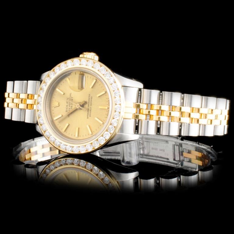 Rolex DateJust Ladies Diamond Wristwatch