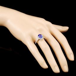 14K Gold 2.37ct Tanzanite & 0.67ctw Diamond Ring