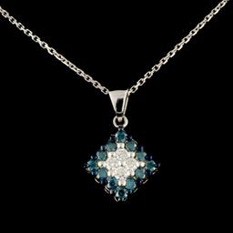 14K Gold 0.55ctw Diamond Pendant