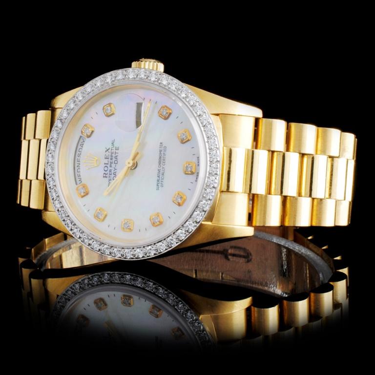 Rolex Y/G Day-Date Presidential Men's Wristwatch
