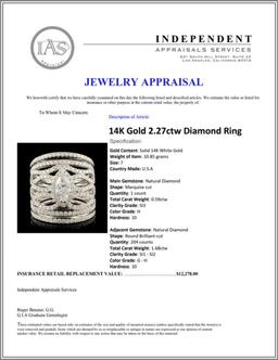 14K Gold 2.27ctw Diamond Ring