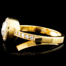 18K Gold 1.15ctw Diamond Ring