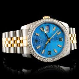 Rolex DateJust 116233 18K YG/SS Diamond 36MM Watch