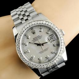 Rolex DateJust 116234 SS 1.35ct Diamond 36MM Watch