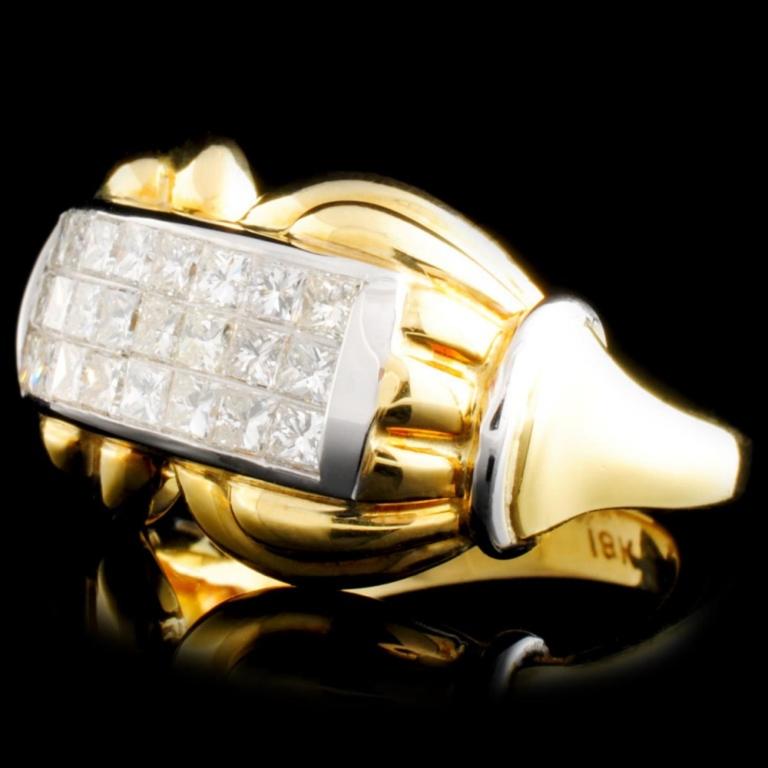 18K Gold 1.29ctw Diamond Ring