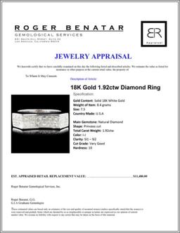 18K Gold 1.92ctw Diamond Ring