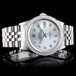 Rolex SS DateJust Diamond 36mm Wristwatch