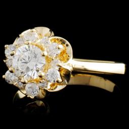 14K Gold 0.84ctw Diamond Ring