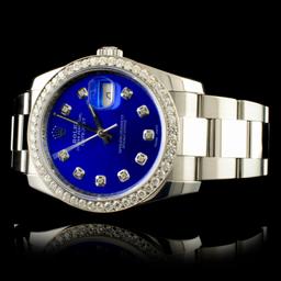 Rolex DateJust 116200 SS 1.35ct Diamond 36MM Watch