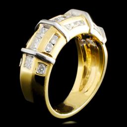 18K TT Gold 1.13ctw Diamond Ring