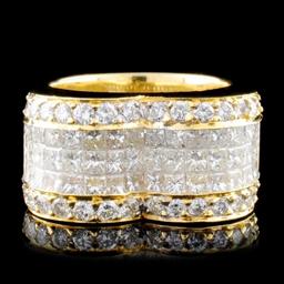 18K Gold 4.49ctw Diamond Ring