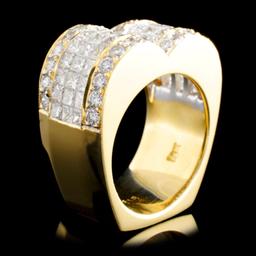 18K Gold 4.49ctw Diamond Ring