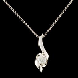 14K Gold 0.31ctw Diamond Pendant