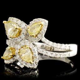 18K Gold 1.22ctw Fancy Diamond Ring