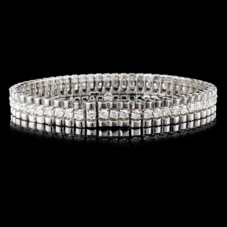 14K Gold 4.24ctw Diamond Bracelet