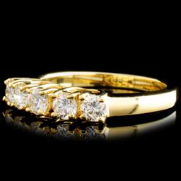 18K Gold 0.65ctw Diamond Ring