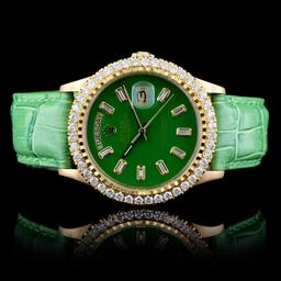 Rolex Day-Date 18K President 2.50ct Diamond Watch
