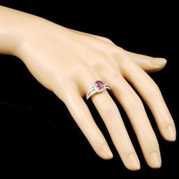 18K Gold 1.94ct Spinel & 0.56ctw Diamond Ring