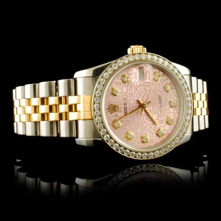 Rolex DateJust 1.00ct Diamond 31MM Mid-Size Watch