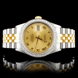 Rolex DateJust Diamond 36MM Wristwatch