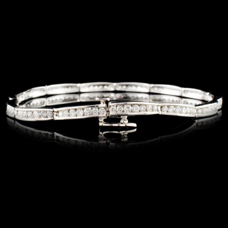 14K Gold 1.98ctw Diamond Bracelet