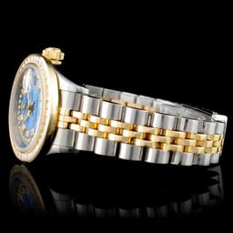 Rolex DateJust 18K/SS Diamond Ladies Watch