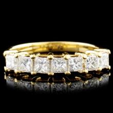 18K Gold 0.81ctw Diamond Ring