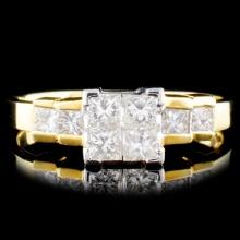 18K Gold 0.75ctw Diamond Ring