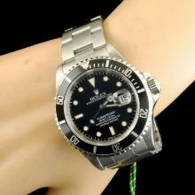 Rolex Black Submariner SS 40MM Wristwatch