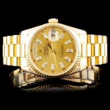 Rolex 18K YG Day-Date Presidential Wristwatch