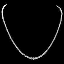 18k White Gold 10.00ct Diamond Necklace