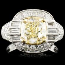 18K Gold 3.62ctw Fancy Colored Diamond Ring